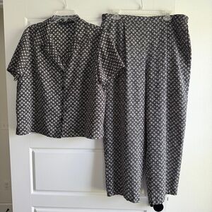 🍁CLOSET CLEAROUT🍁 Laura Scott Wide Leg Pants Set